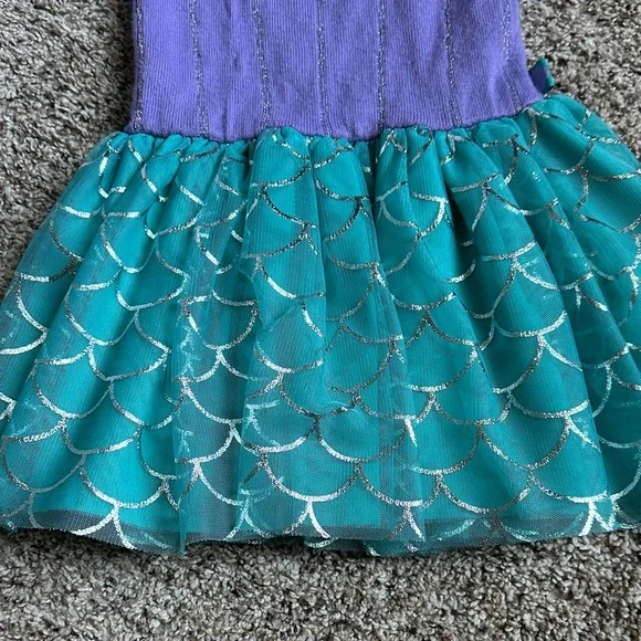 DISNEY PRINCESS ARIEL INSPIRED TODDLER GIRL TULLE DRESS - Picture 3 of 9
